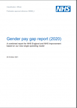 Gender pay gap report (2020): A combined report for NHS England and NHS Improvement based on our new single operating model